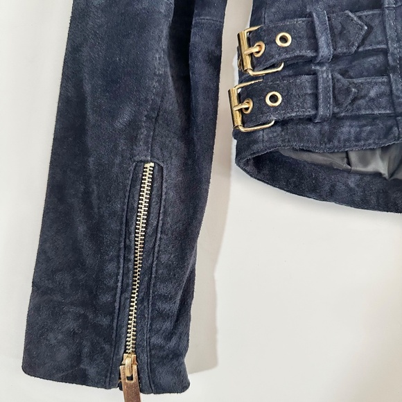 Mango - Blue Suede Jacket - Picture 10 of 13